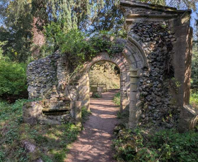 Ruiny w Nowton Park Bury St Edmunds